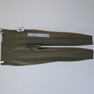 Old Navy Stevie Pants Size XS Olive Green Center Seam